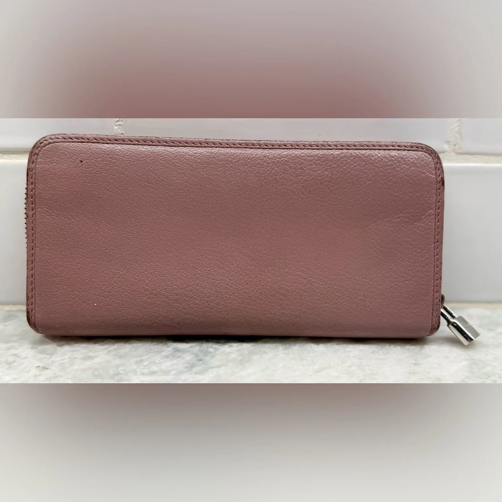 LOEWE Anagram Calfskin Maueve Long Zip-Around Wallet